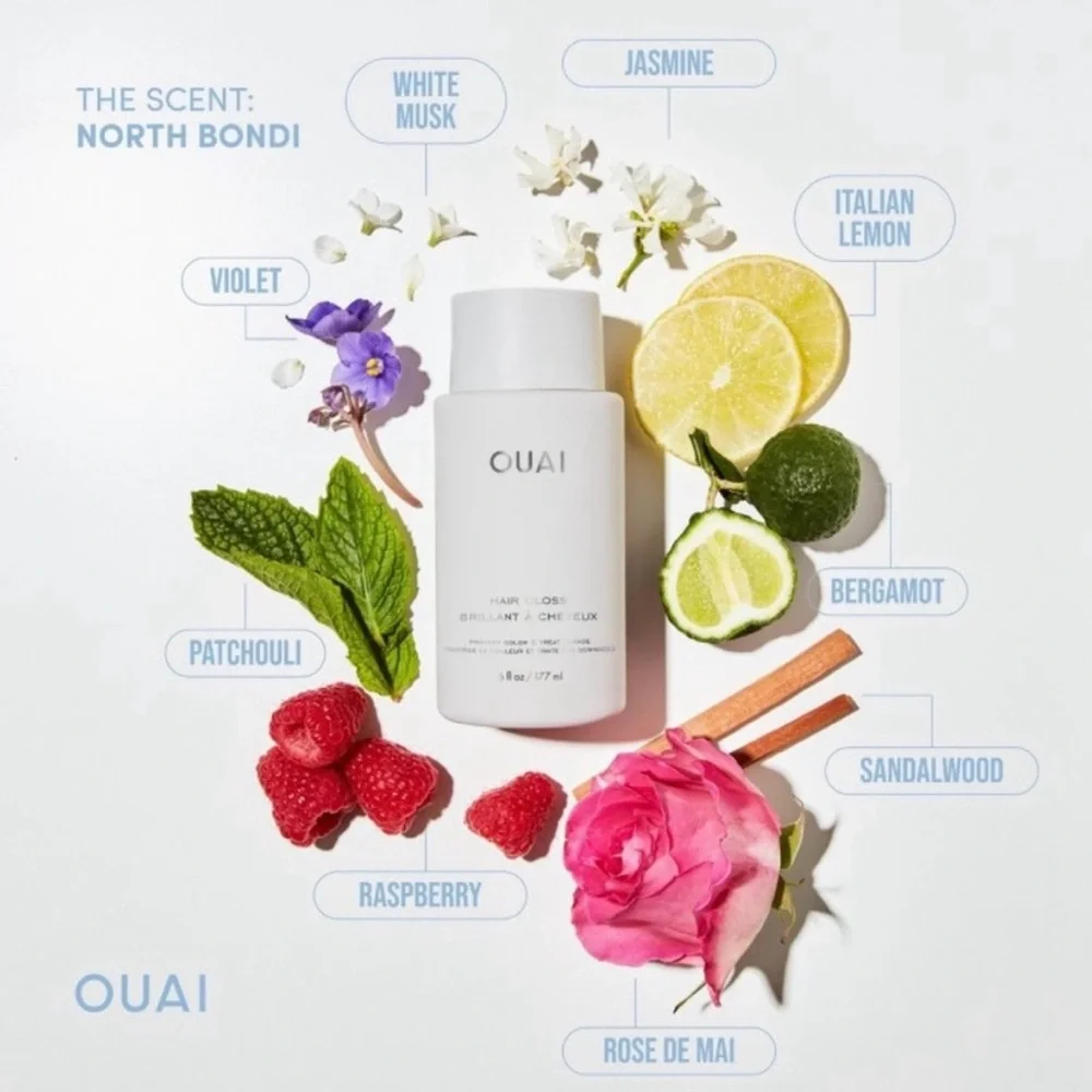 New OUAI Hair Gloss Damage Repair Shine Smooth Heat Protect All Hair Types 6oz